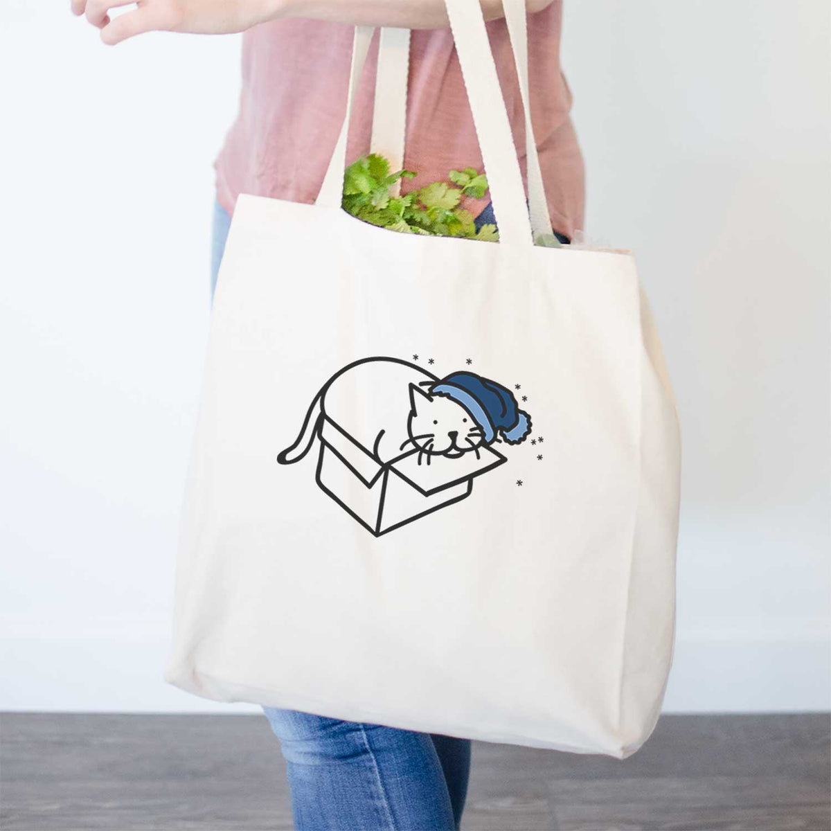 Frosty Cat in a Box - Charlie - Tote Bag