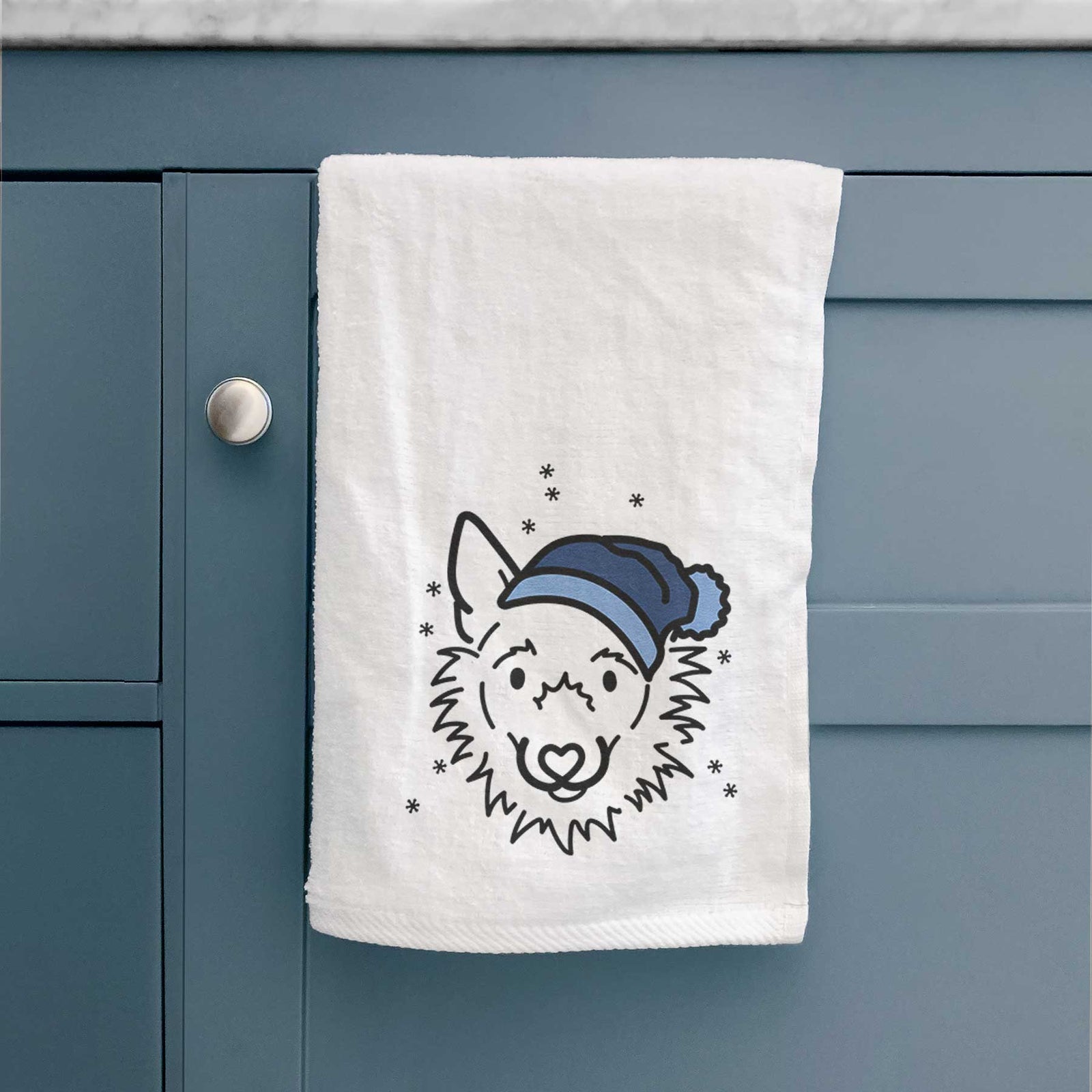 Frosty Super Mutt - Chewy - Decorative Hand Towel