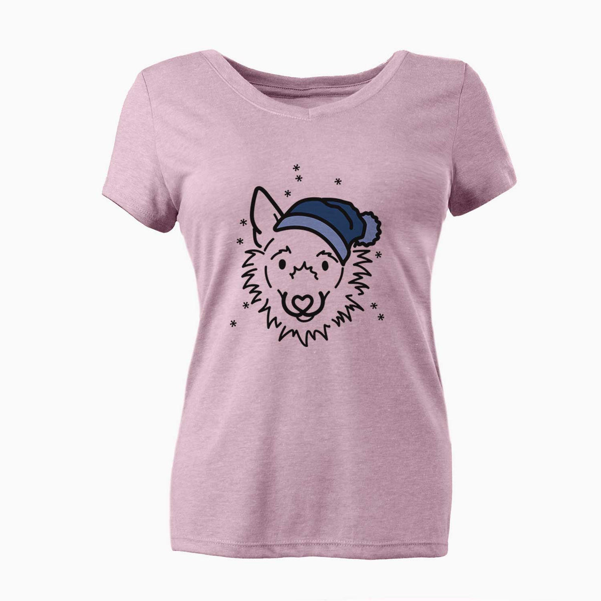 Frosty Super Mutt - Chewy - Women's V-neck Shirt