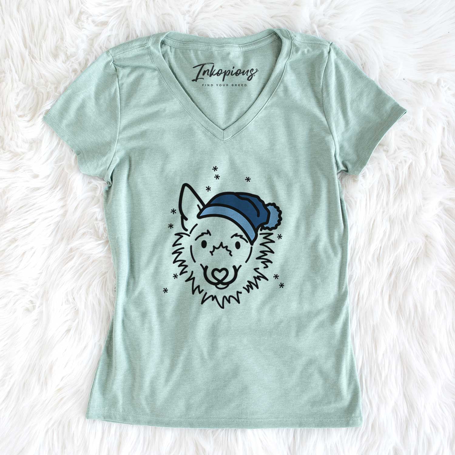 Frosty Super Mutt - Chewy - Women's V-neck Shirt