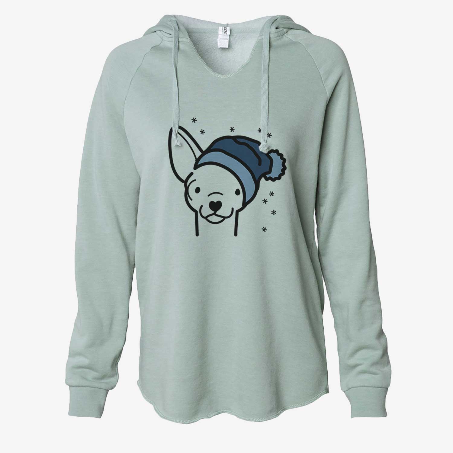 Frosty Chihuahua - Cali Wave Hooded Sweatshirt