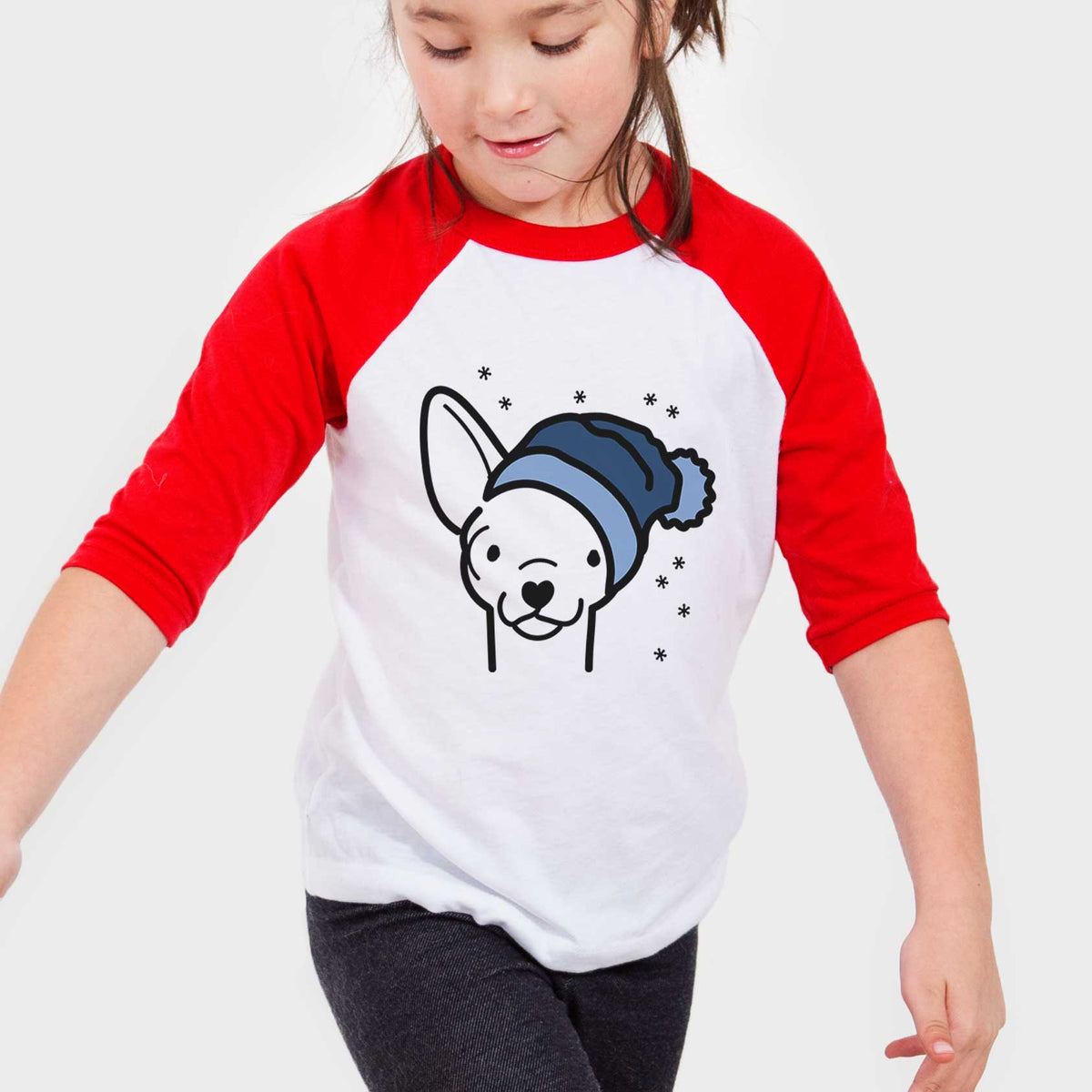 Frosty Chihuahua - Youth 3/4 Long Sleeve