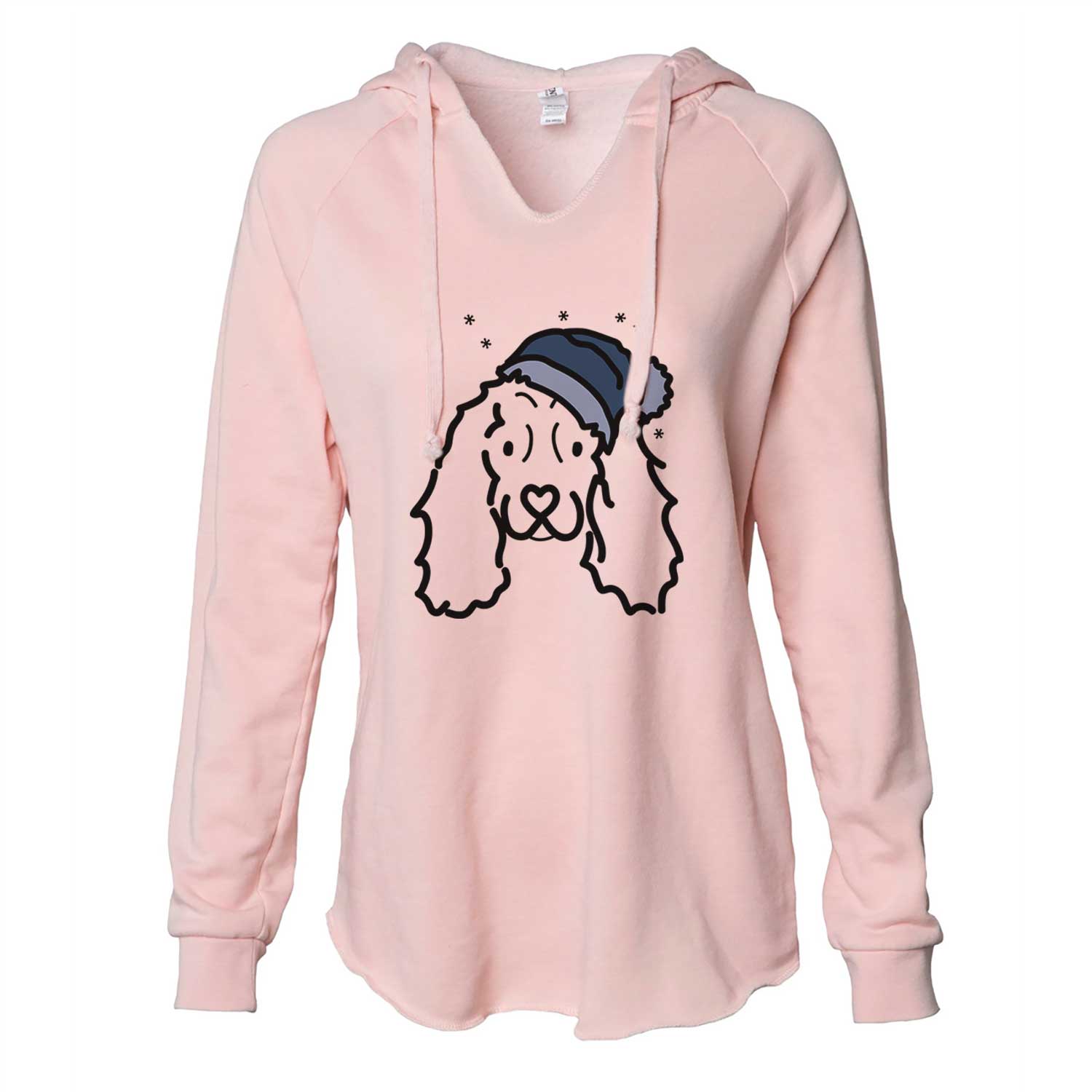 Frosty American Cocker Spaniel - Cali Wave Hooded Sweatshirt