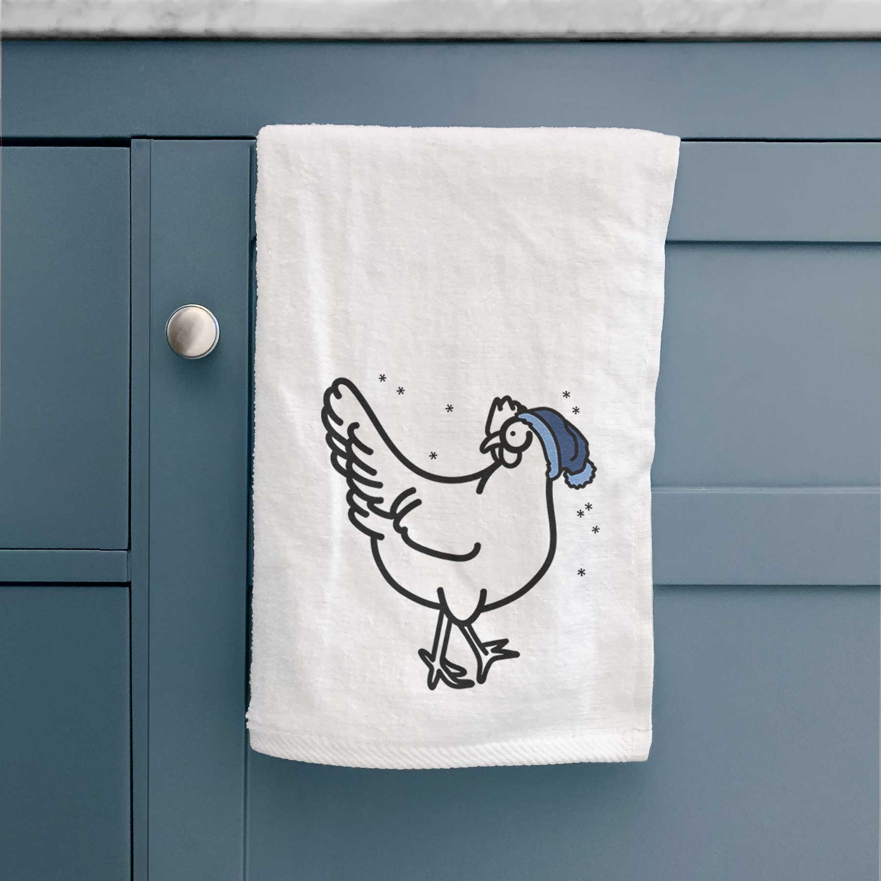 Frosty Chicken - Daisy - Decorative Hand Towel