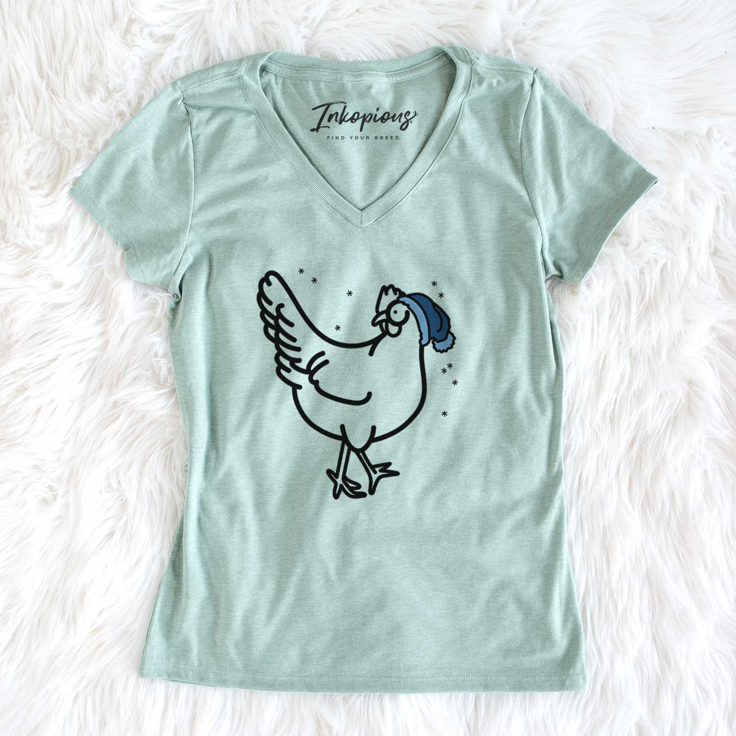 Frosty Chicken - Daisy - Women's V-neck Shirt