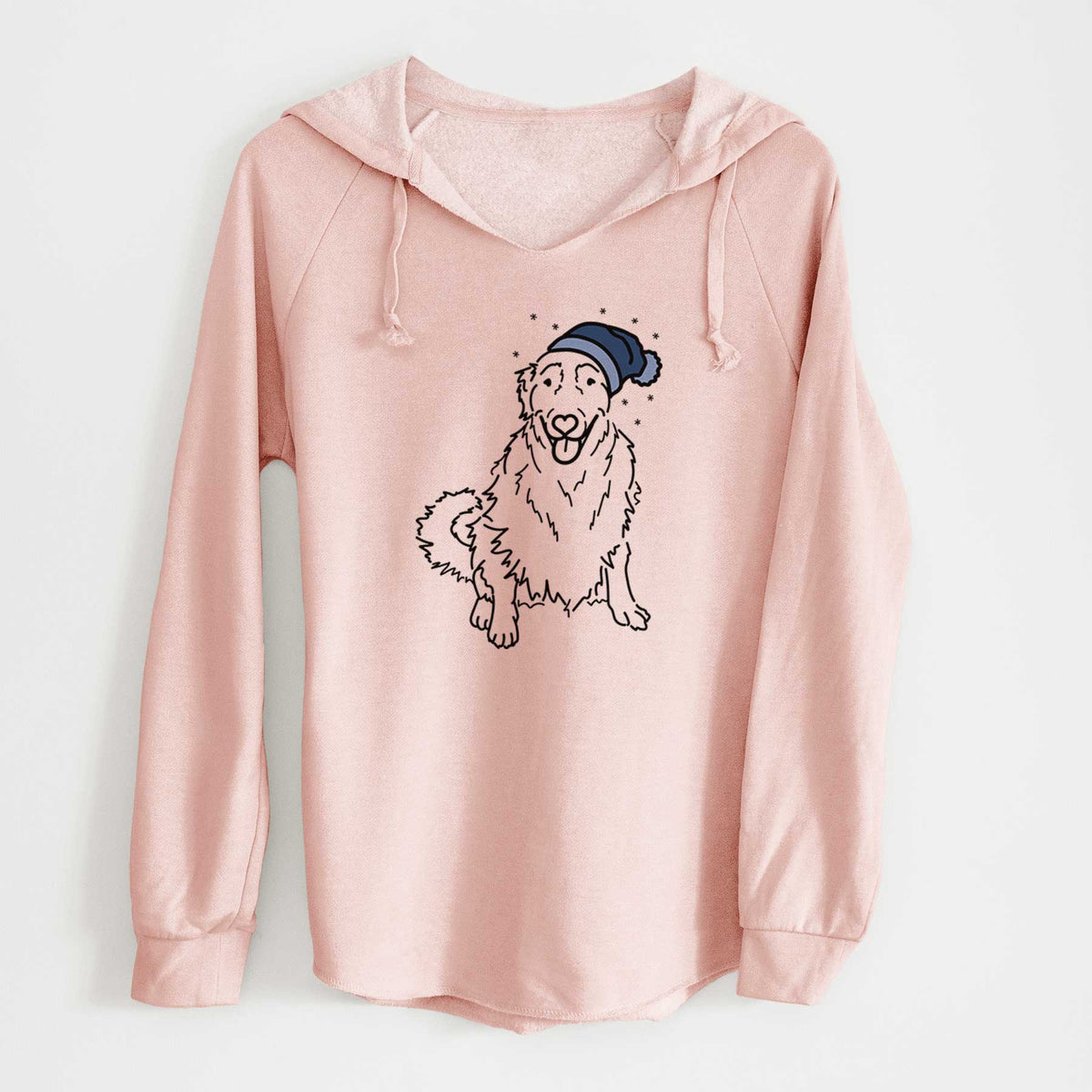 Frosty Golden Retriever - Daisy - Cali Wave Hooded Sweatshirt