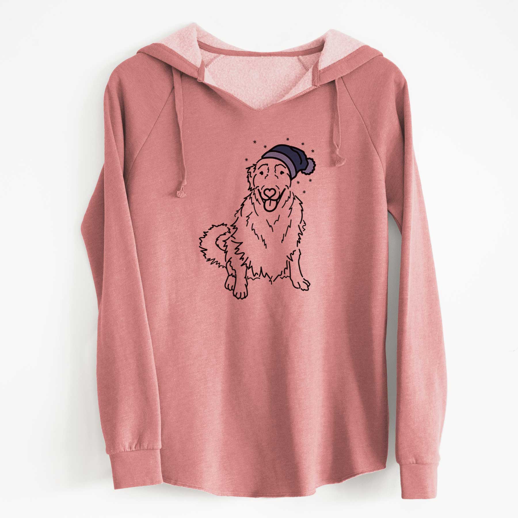 Frosty Golden Retriever - Daisy - Cali Wave Hooded Sweatshirt