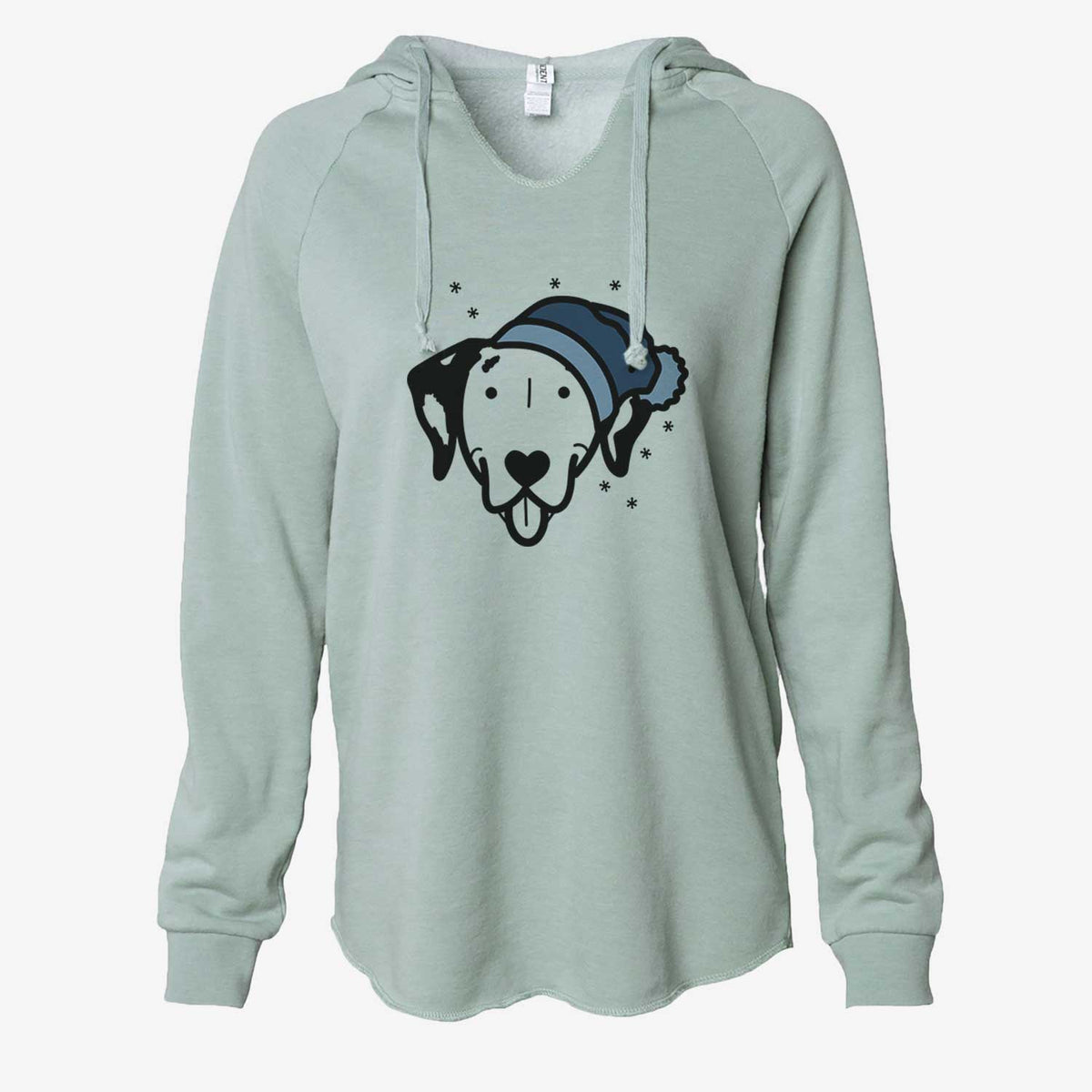 Frosty Dalmatian - Cali Wave Hooded Sweatshirt