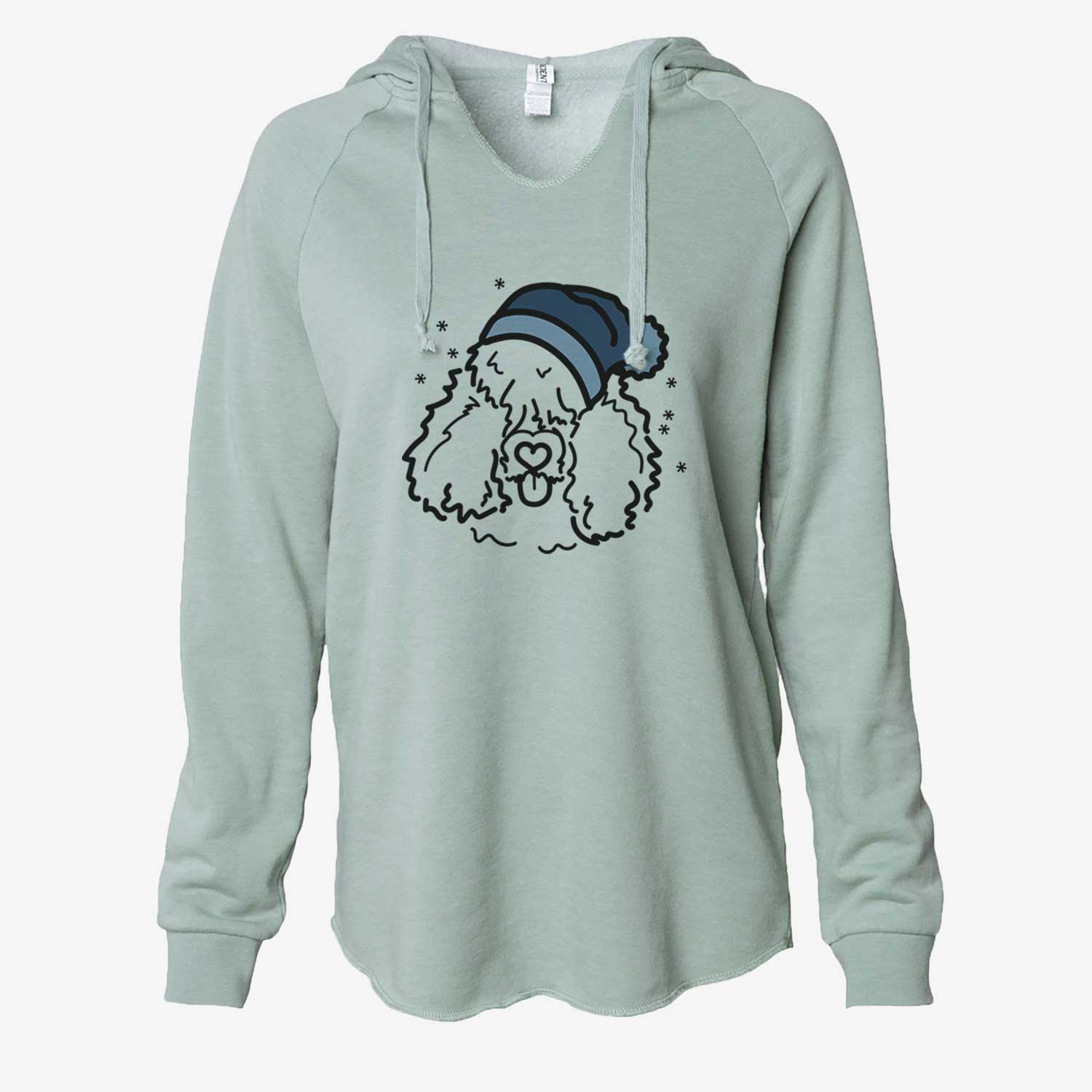 Frosty Bouvier des Flandres - Deeogey - Cali Wave Hooded Sweatshirt
