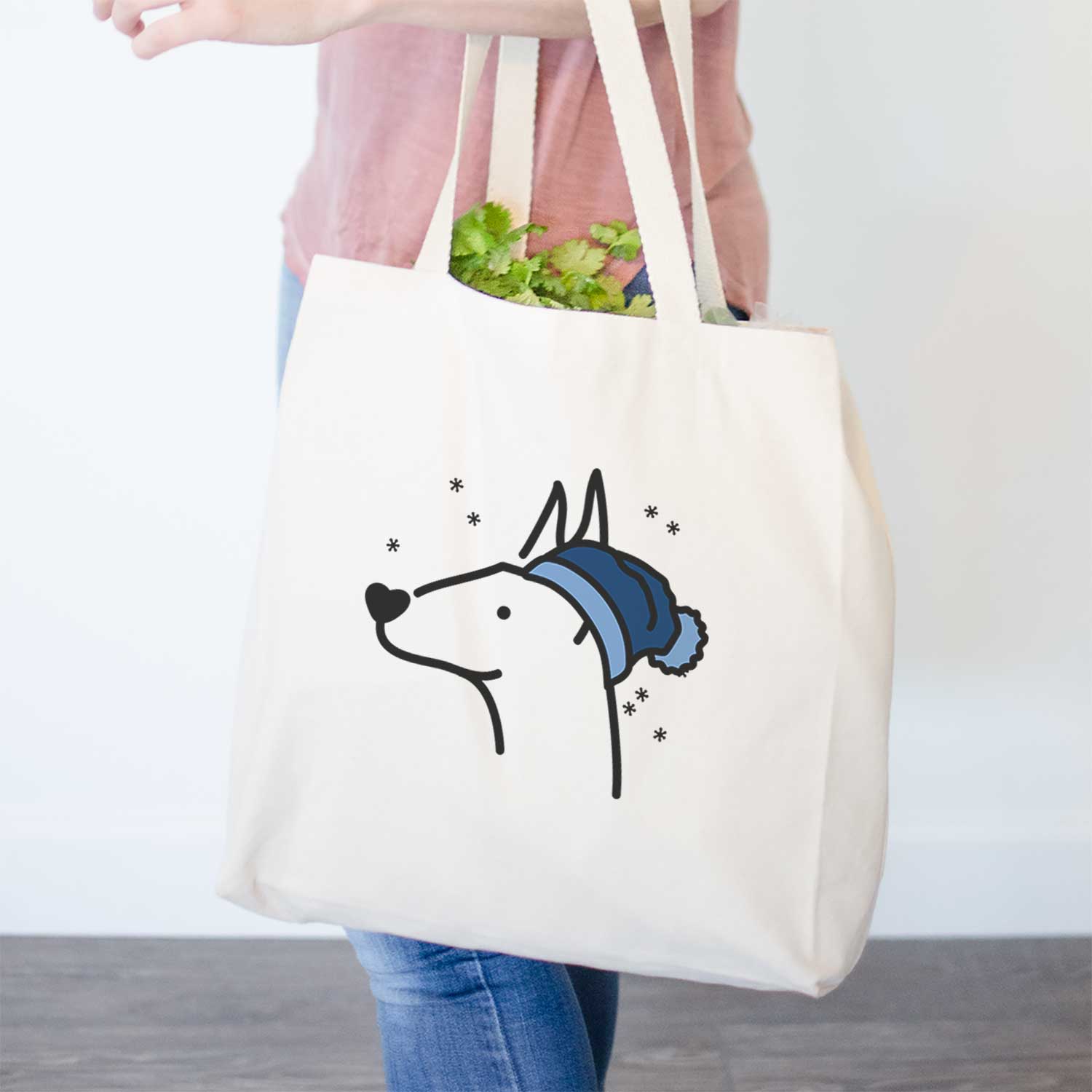 Frosty Doberman Pinscher - Tote Bag