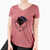 Frosty Black Cat in a Box - Doc - Women's V-neck Shirt