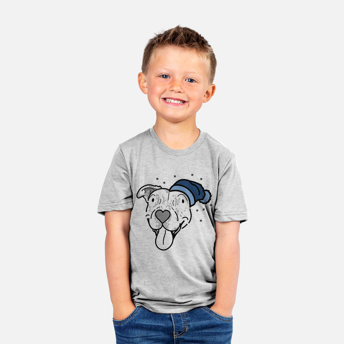 Frosty Pitbull Mix - Dottie - Kids/Youth/Toddler Shirt