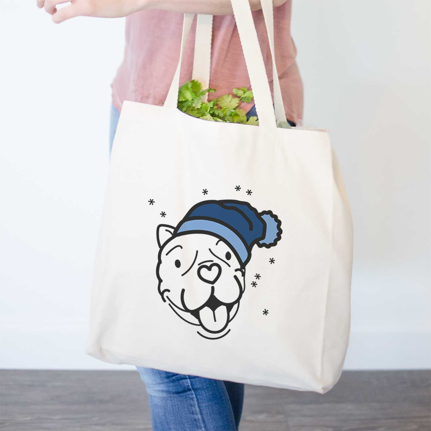 Frosty American Bulldog - Draco - Tote Bag