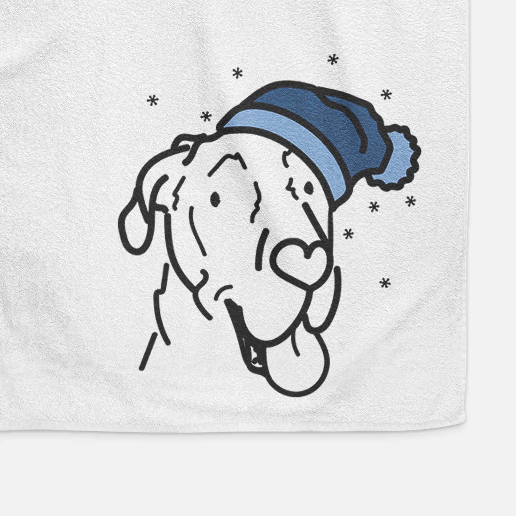 Frosty Great Dane - Duncan - Decorative Hand Towel