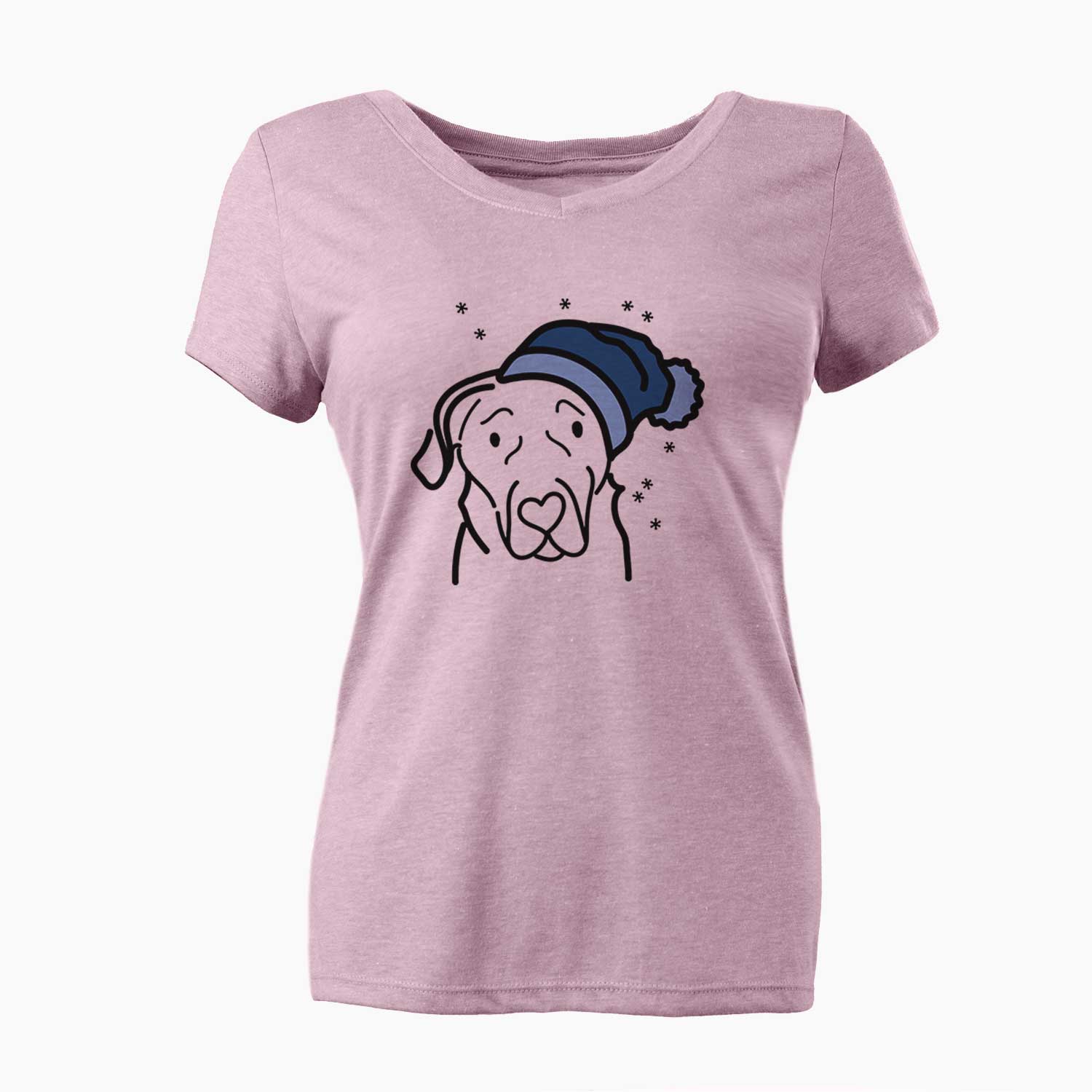 Frosty English Labrador - Women's V-neck Shirt