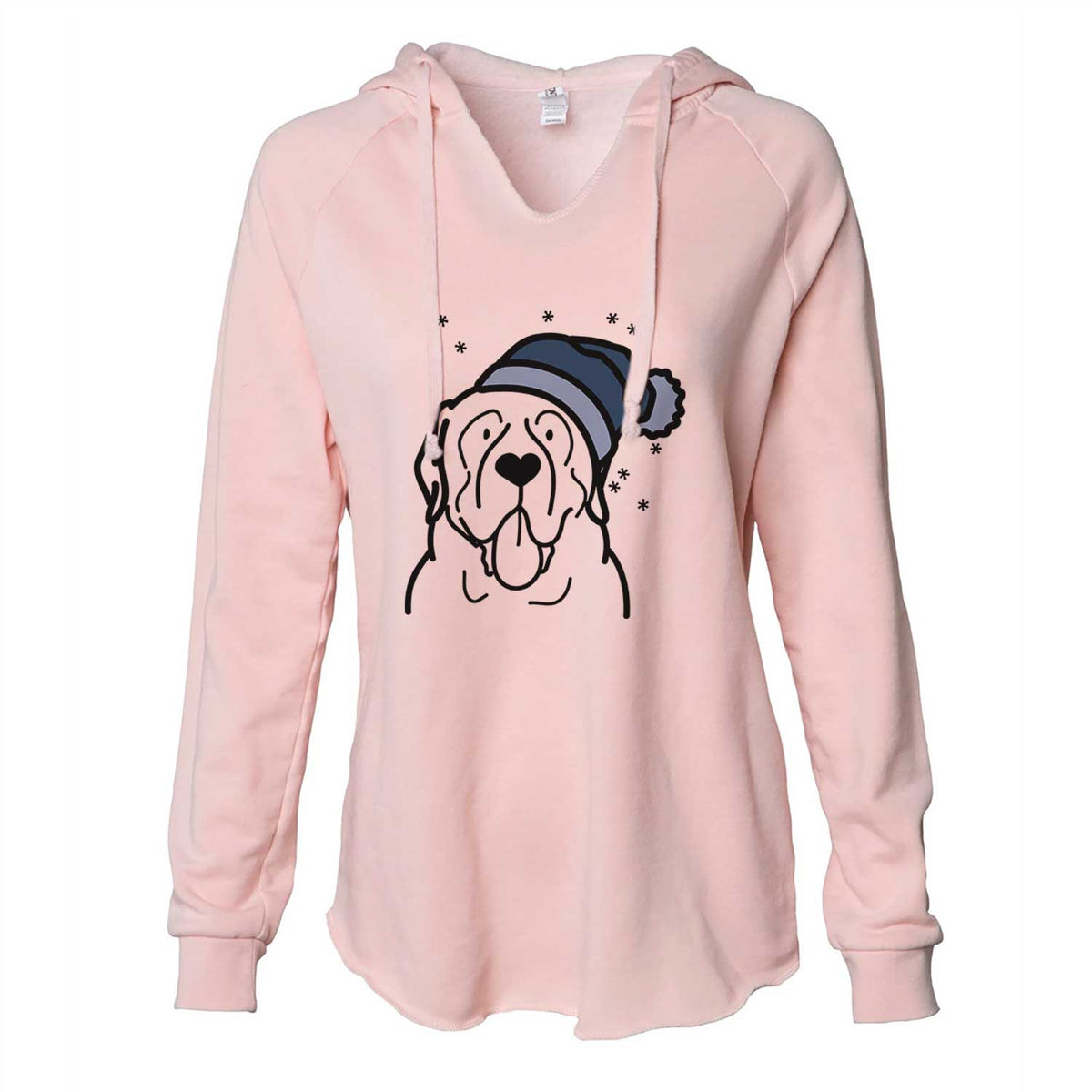 Frosty English Mastiff - Cali Wave Hooded Sweatshirt