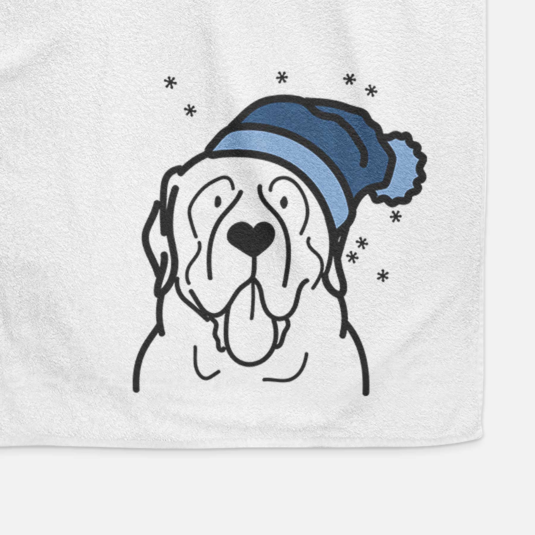 Frosty English Mastiff - Decorative Hand Towel