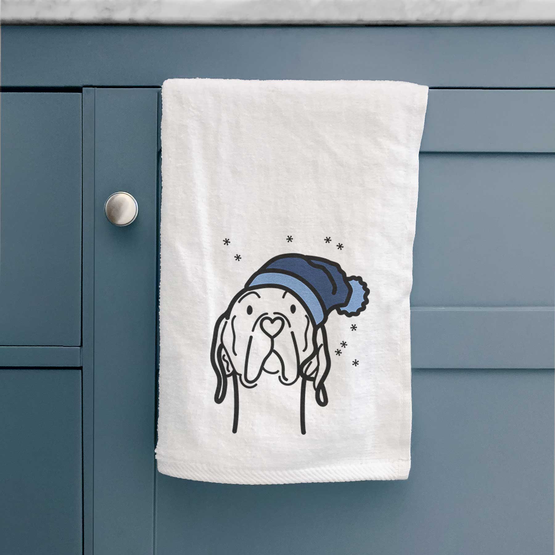 Frosty English Pointer - Decorative Hand Towel