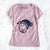 Frosty Pitbull Mix - Ernie - Women's V-neck Shirt