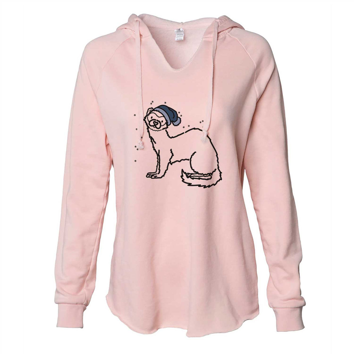 Frosty Ferret - Fern - Cali Wave Hooded Sweatshirt