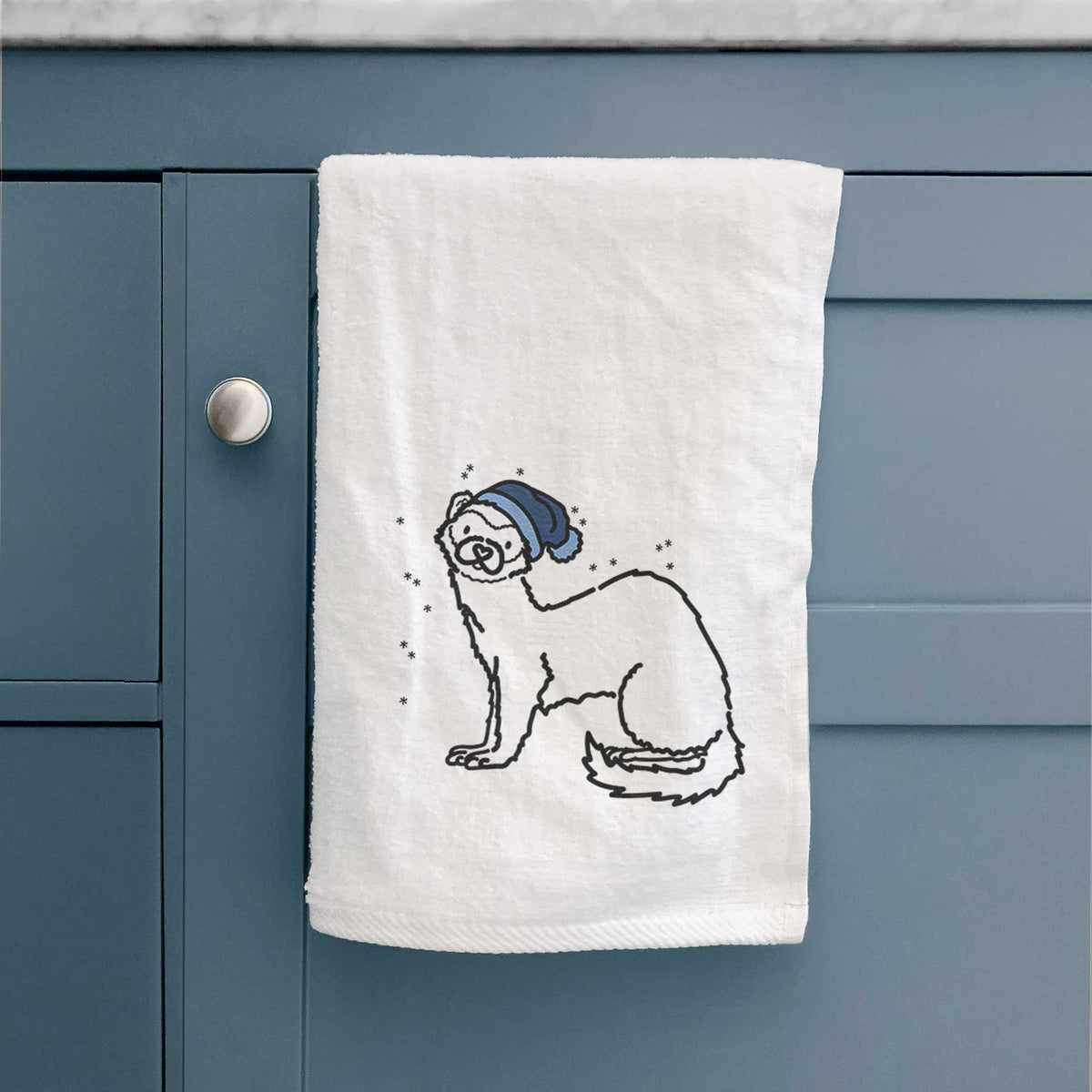 Frosty Ferret - Fern - Decorative Hand Towel