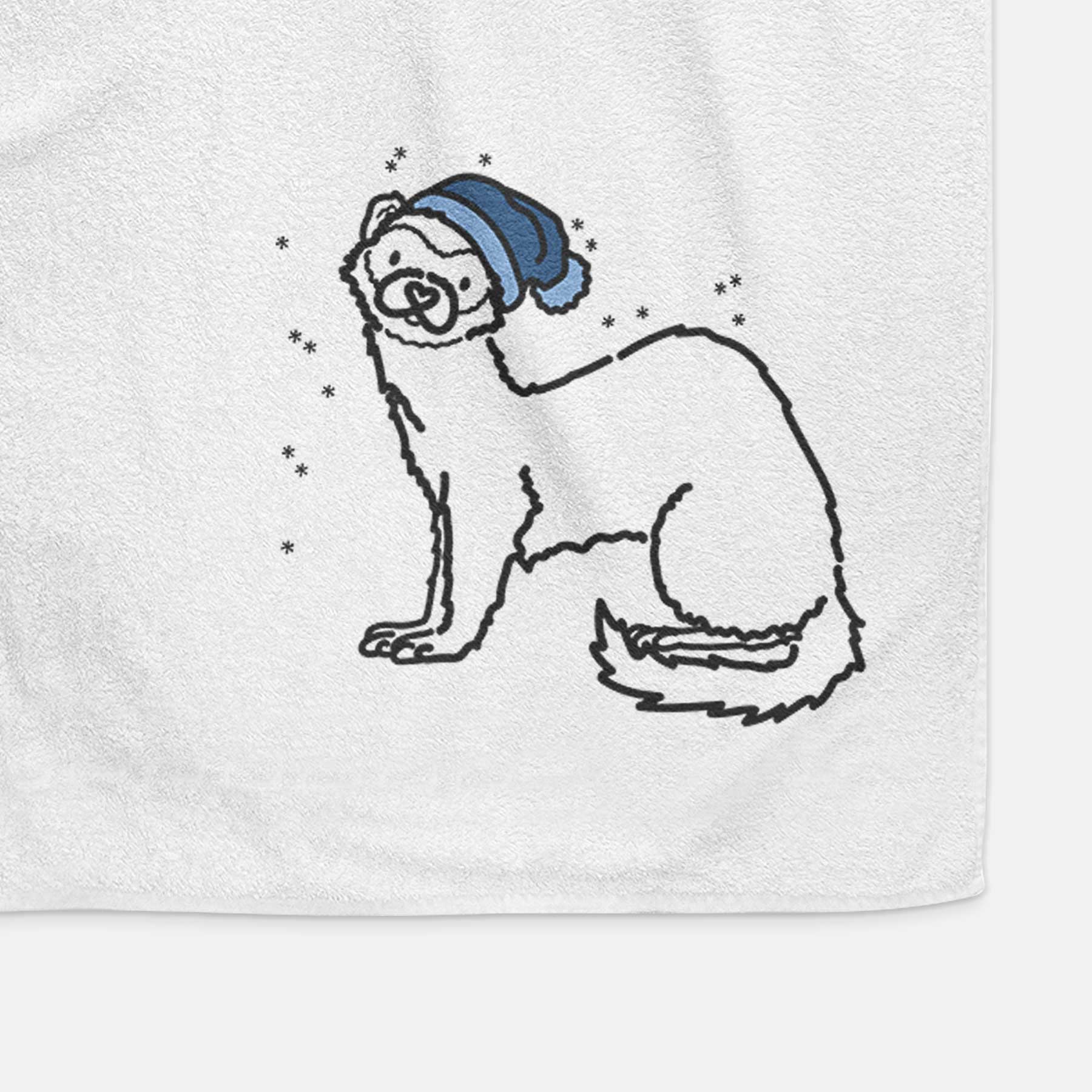 Frosty Ferret - Fern - Decorative Hand Towel