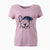 Frosty French Bulldog - Women's V-neck Shirt