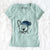 Frosty French Bulldog - Women's V-neck Shirt