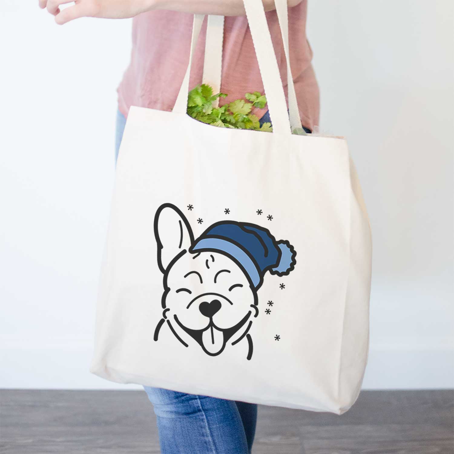 Frosty French Bulldog - Tote Bag