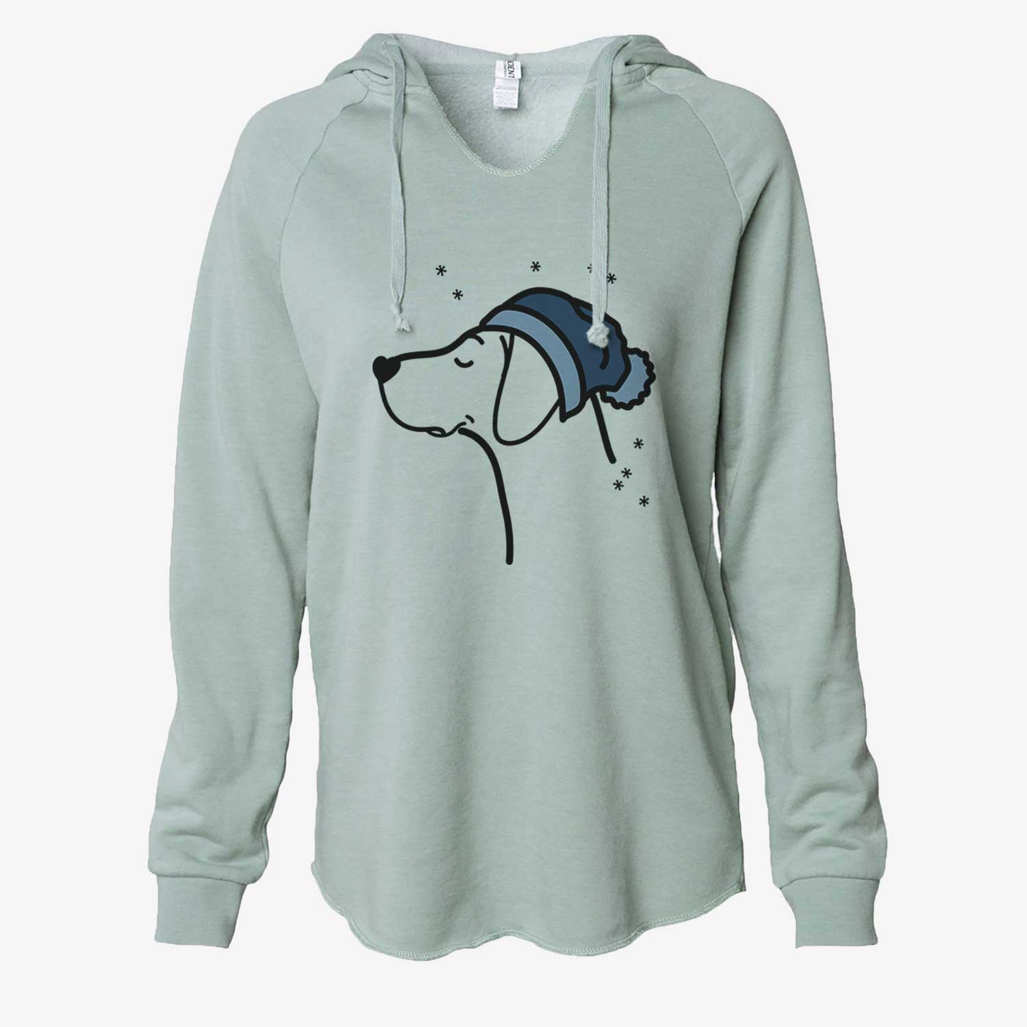 Frosty German Shorthaired Pointer - Cali Wave Hooded Sweatshirt