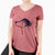 Frosty German Shorthaired Pointer - Women's V-neck Shirt