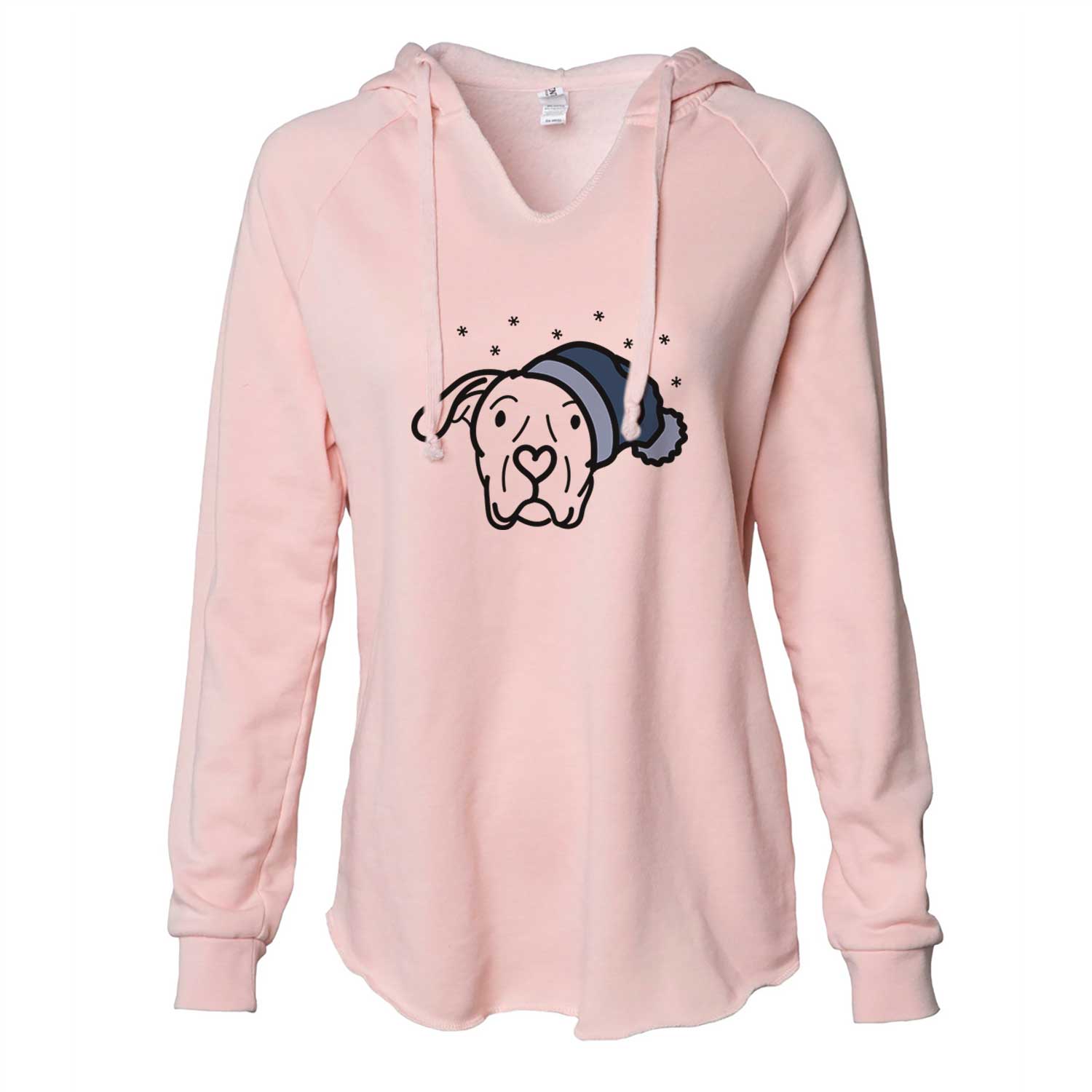 Frosty Dogo Argentino - Genevieve - Cali Wave Hooded Sweatshirt