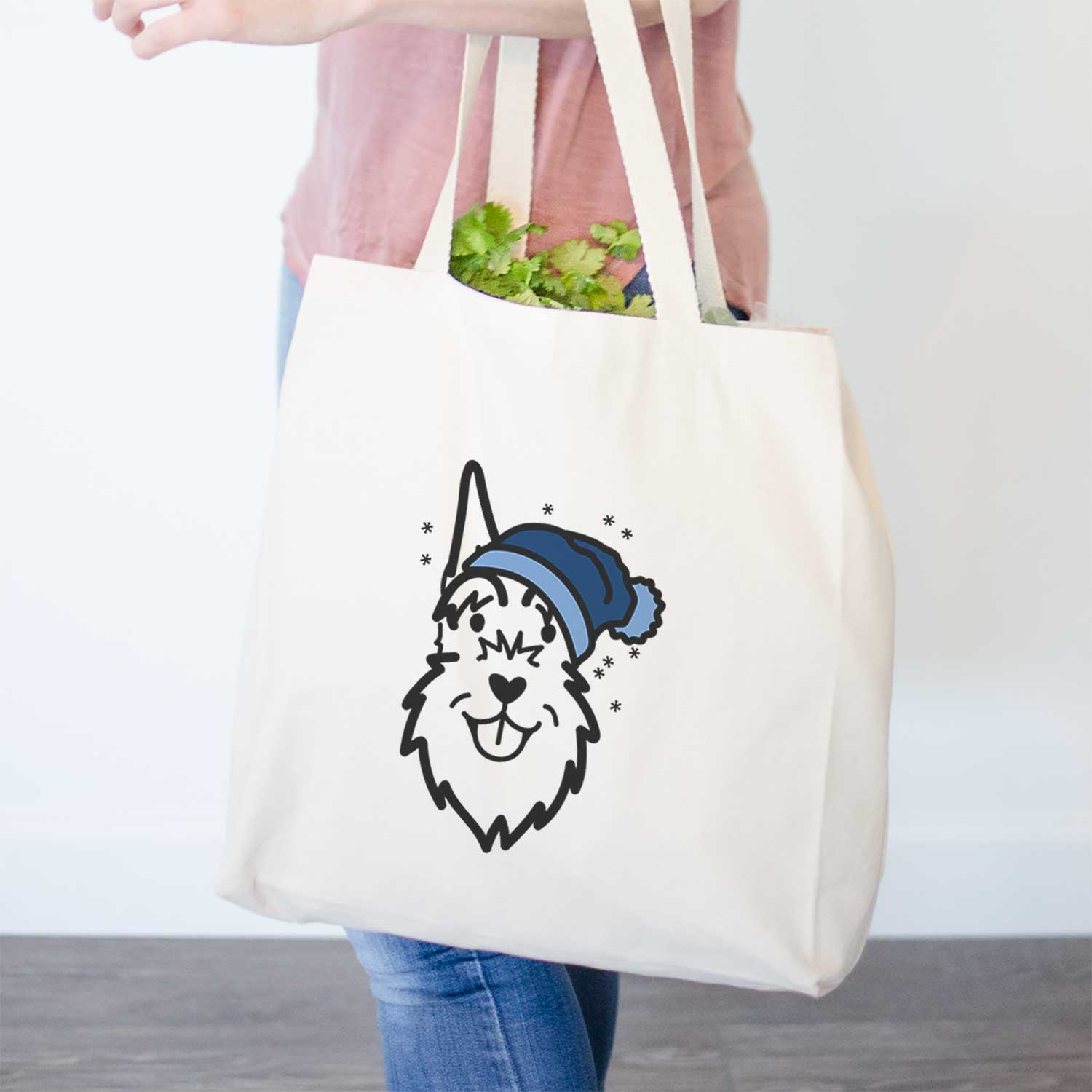 Frosty Schnauzer Cropped Ears - Tote Bag