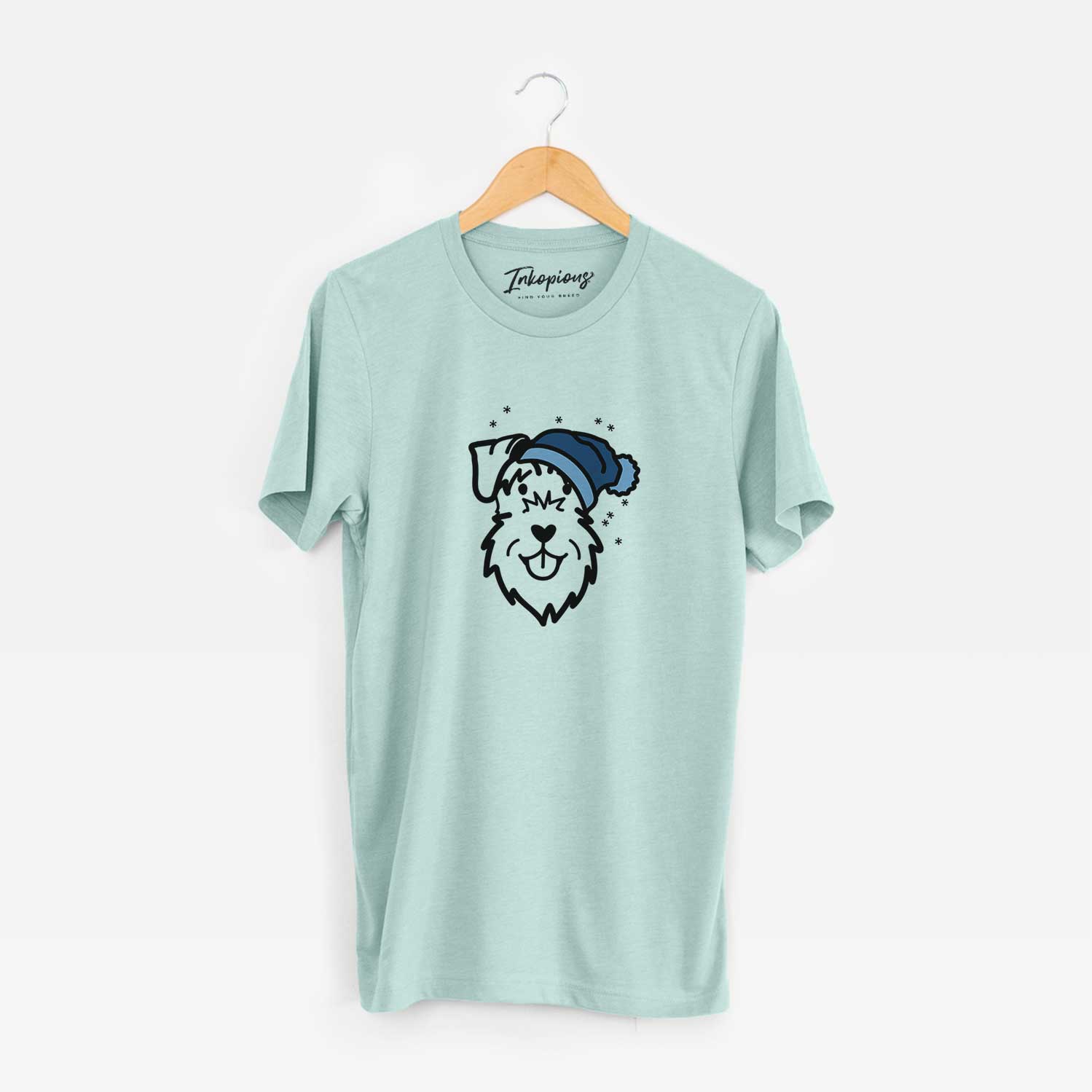 Frosty Schnauzer Natural Ears - Unisex Crewneck