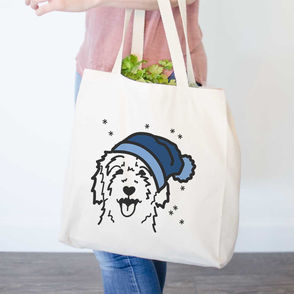 Frosty Goldendoodle - Tote Bag