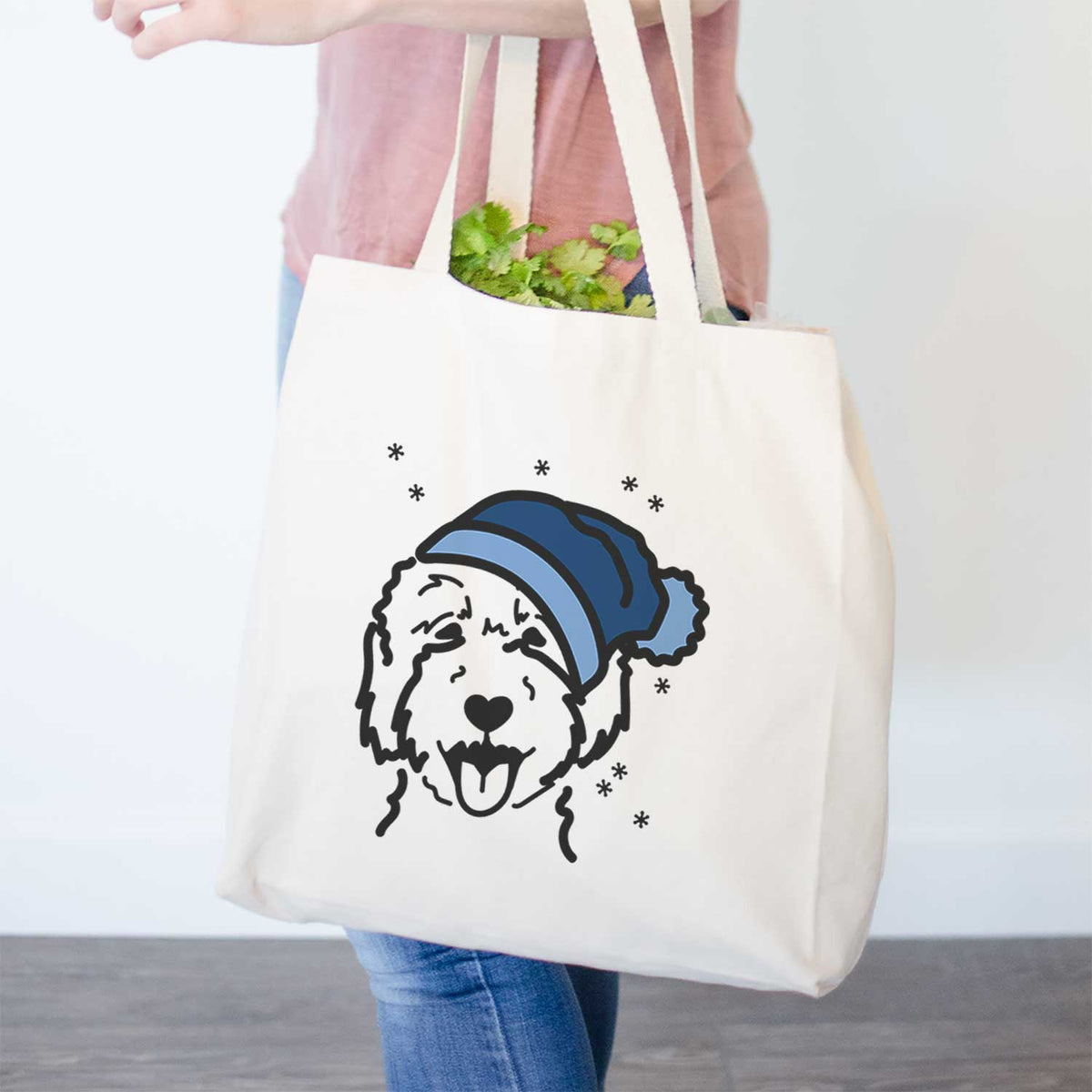 Frosty Goldendoodle 2 - Tote Bag