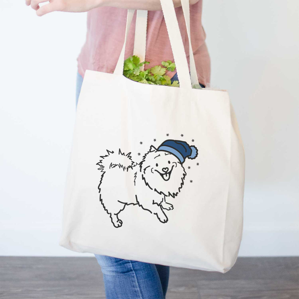 Frosty Pomeranian Mix - Goldie - Tote Bag