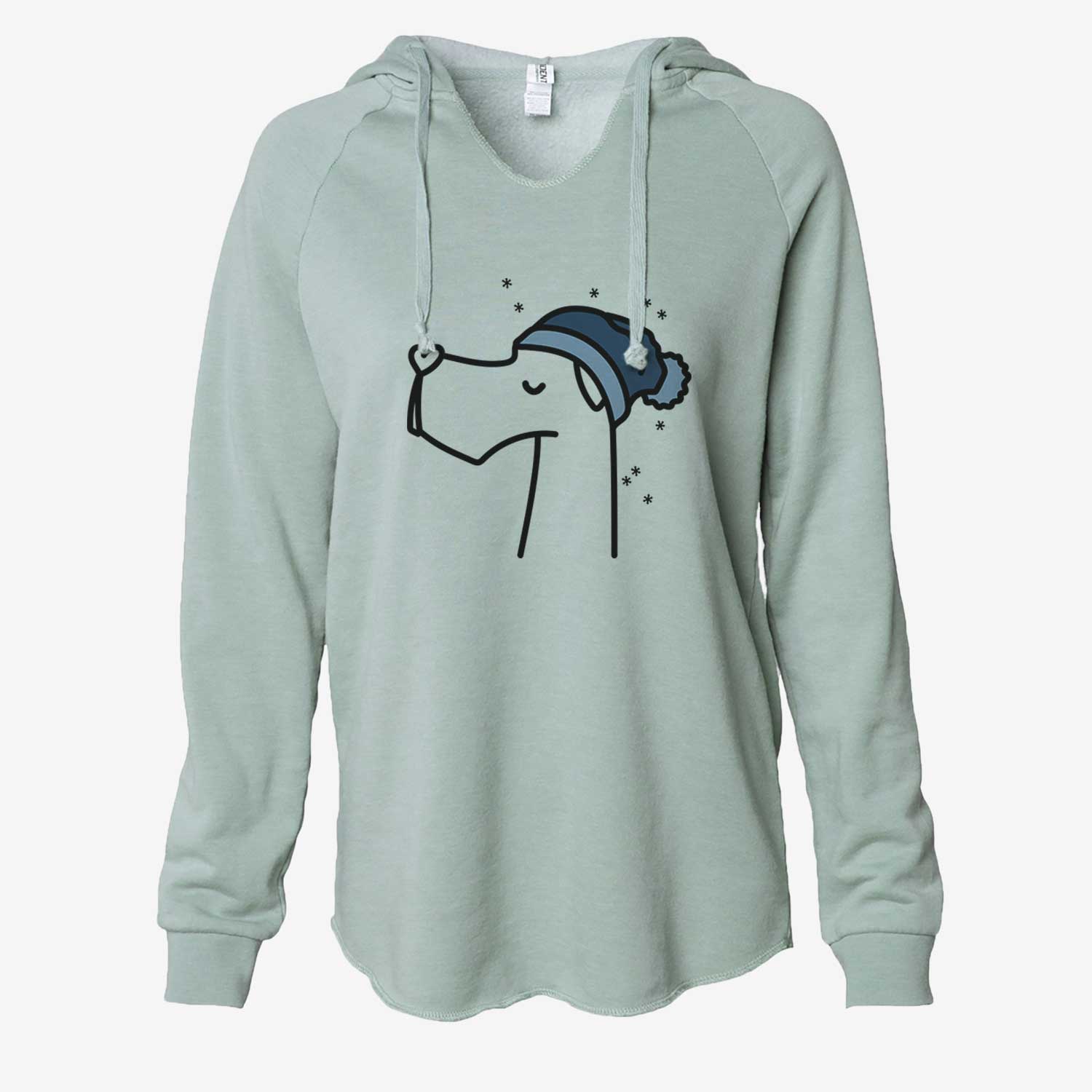 Frosty Great Dane - Cali Wave Hooded Sweatshirt