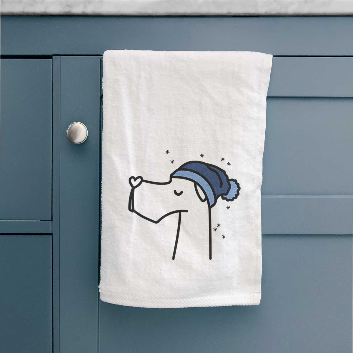 Frosty Great Dane - Decorative Hand Towel