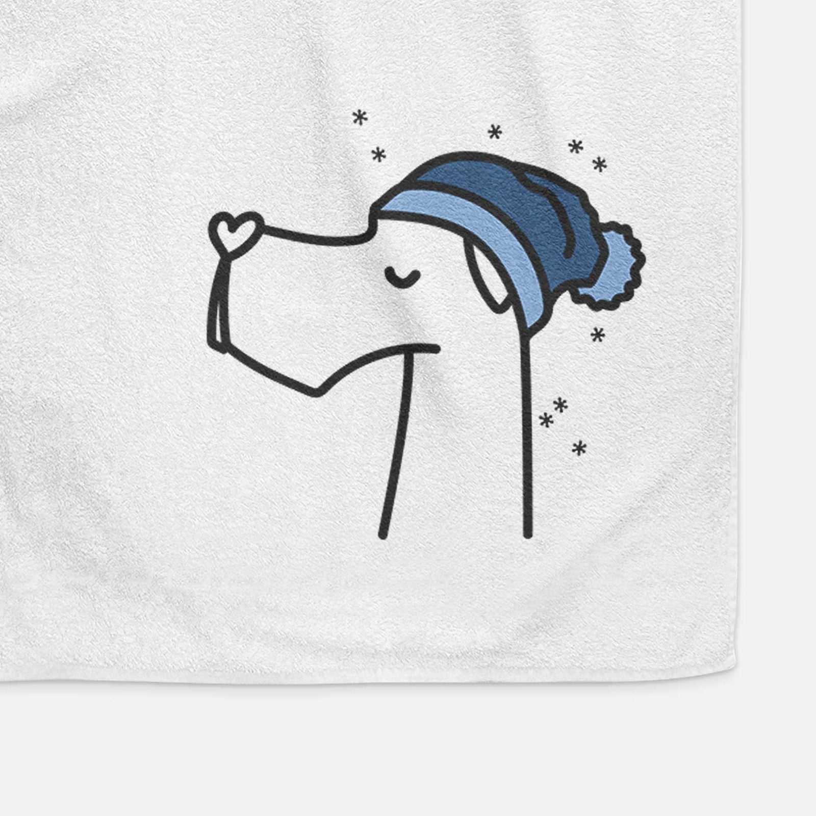 Frosty Great Dane - Decorative Hand Towel