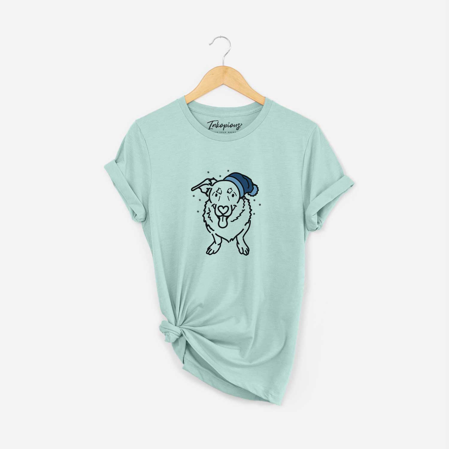 Frosty Basset Hound German Shepherd Mix - Gretchen - Unisex Crewneck