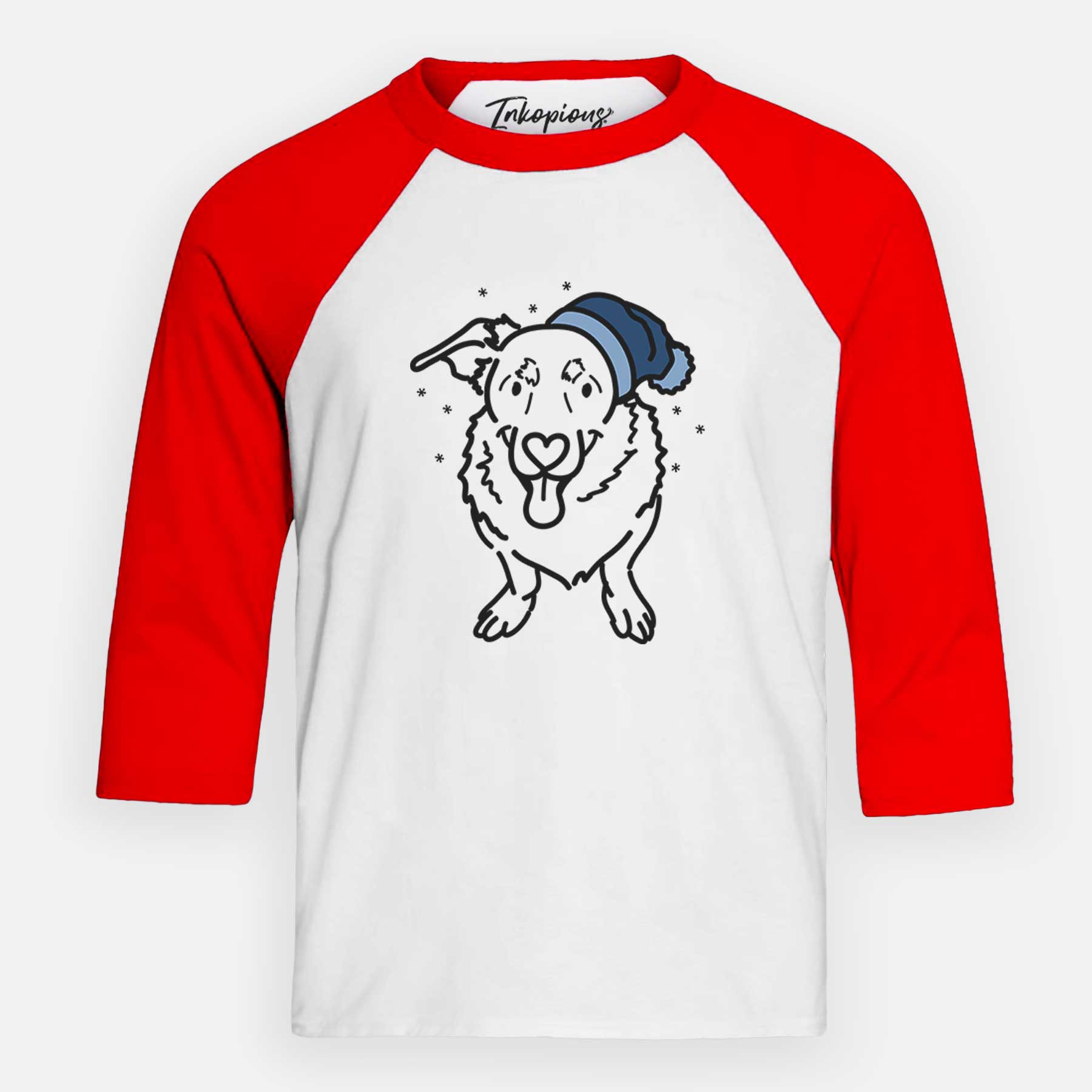 Frosty Basset Hound German Shepherd Mix - Gretchen - Youth 3/4 Long Sleeve