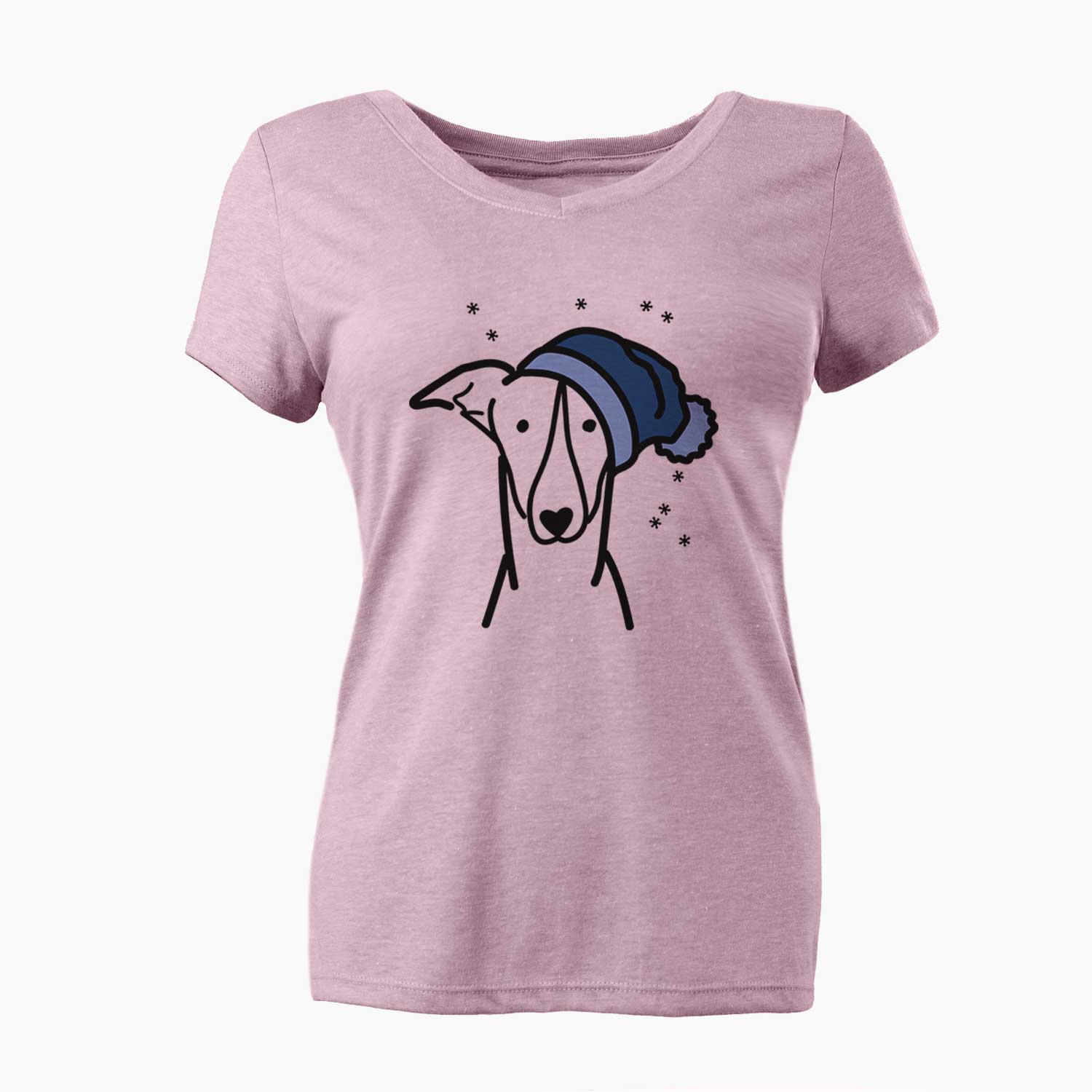 Frosty Greyhound - Women's V-neck Shirt