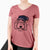 Frosty Goldendoodle - Gus - Women's V-neck Shirt