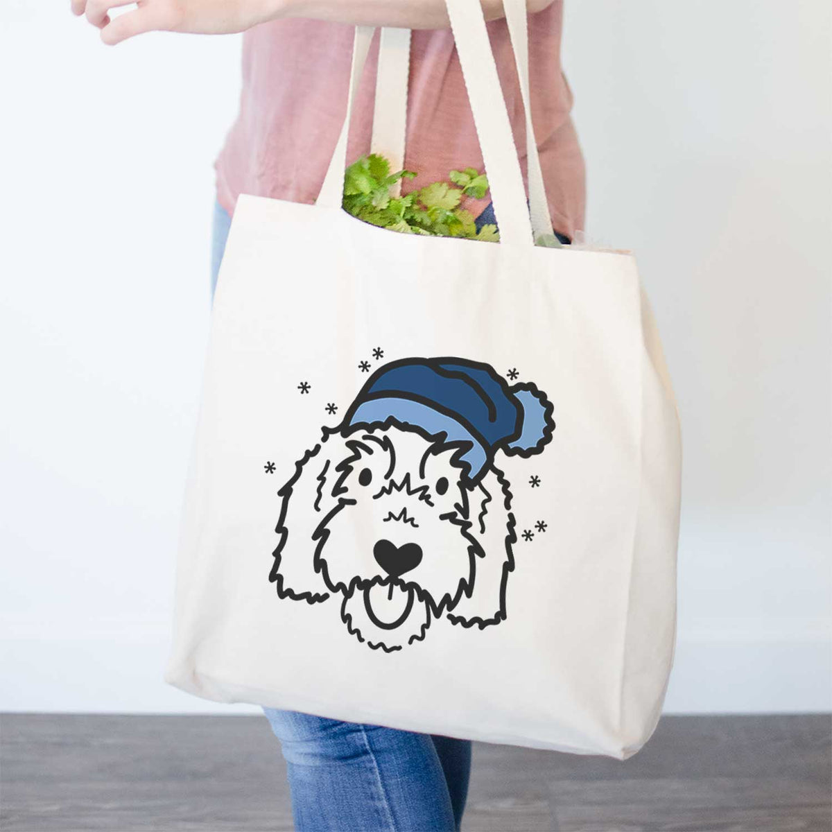 Frosty Goldendoodle - Gus - Tote Bag