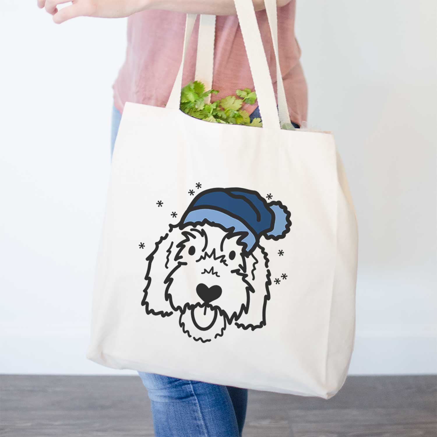Frosty Goldendoodle - Gus - Tote Bag