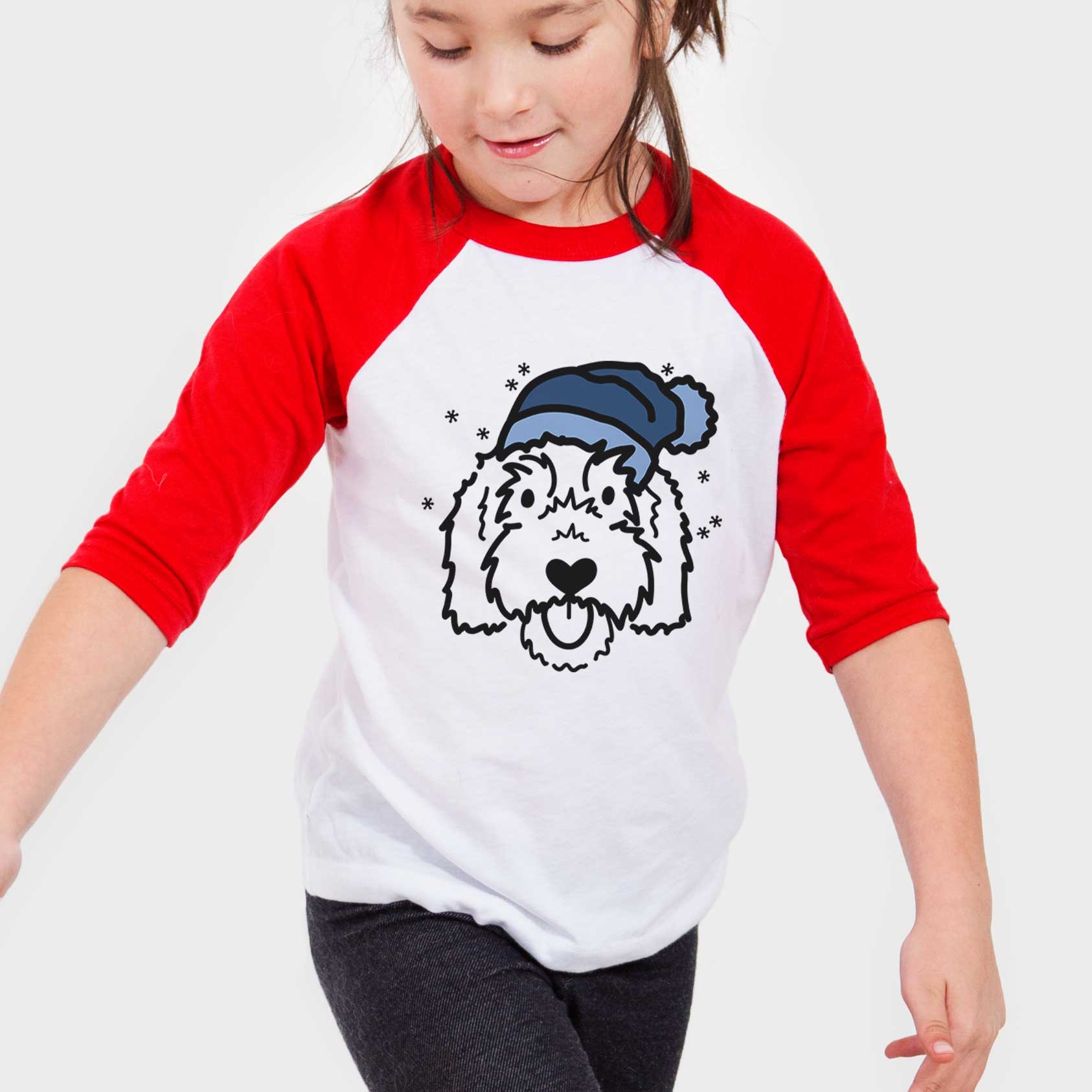 Frosty Goldendoodle - Gus - Youth 3/4 Long Sleeve