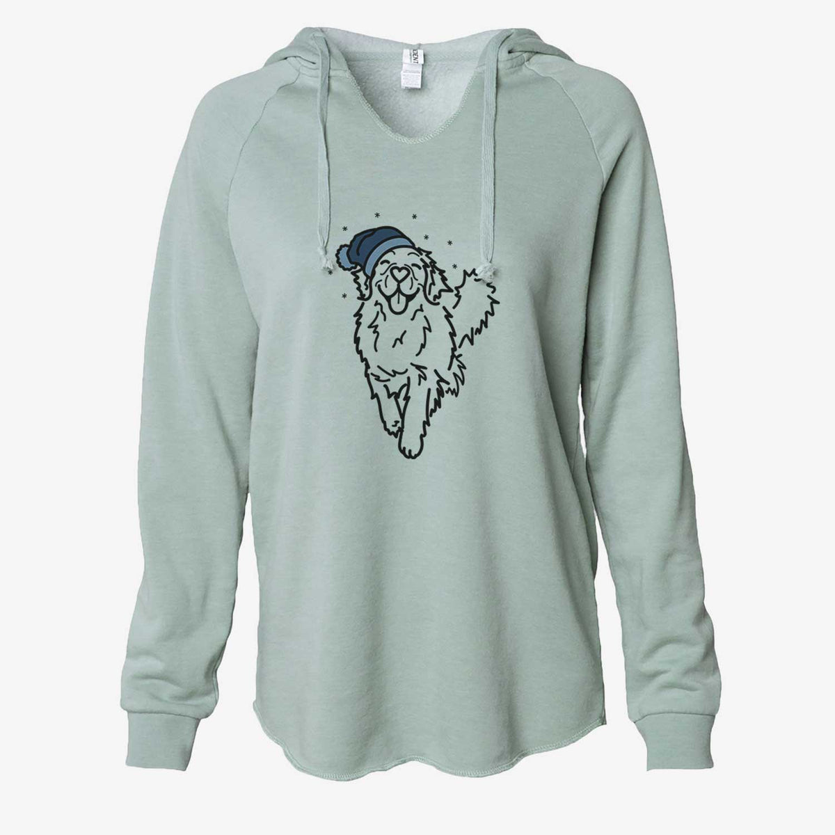 Frosty Golden Retriever - Hamlet - Cali Wave Hooded Sweatshirt