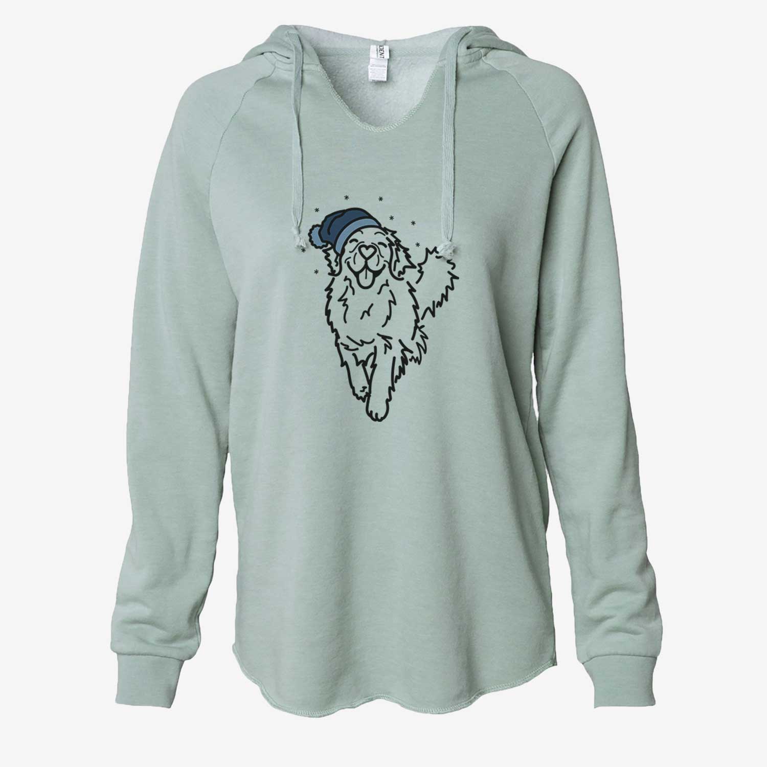 Frosty Golden Retriever - Hamlet - Cali Wave Hooded Sweatshirt