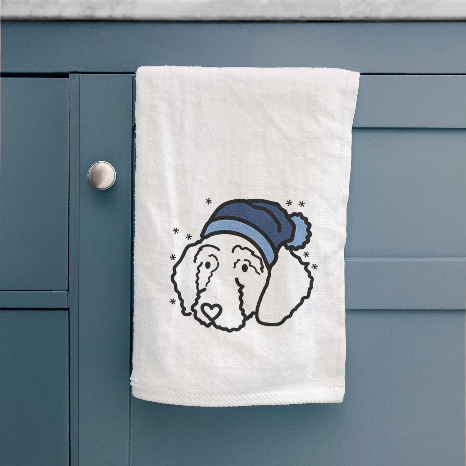 Frosty Goldendoodle - Hanna - Decorative Hand Towel